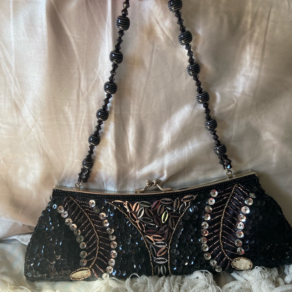 Beaded Hand Bag - image 1